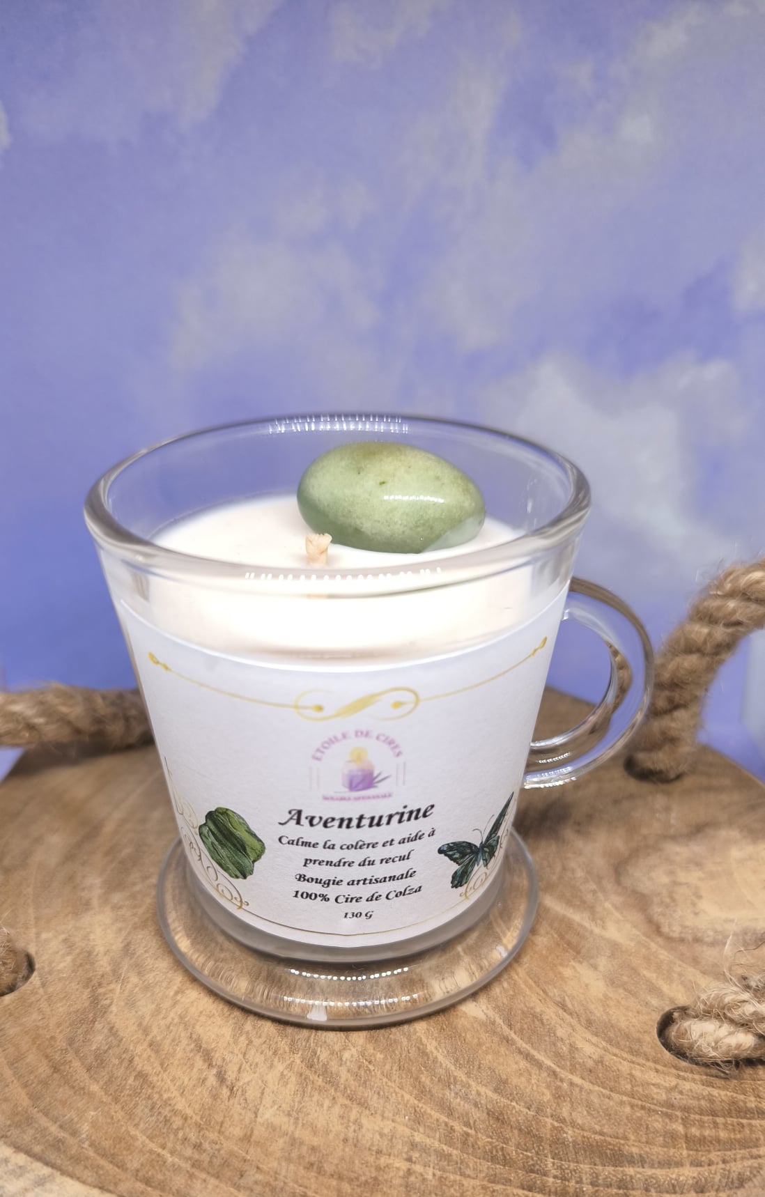 Bougie aventurine