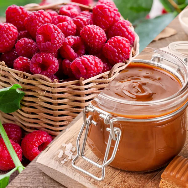 Framboise caramel format plume