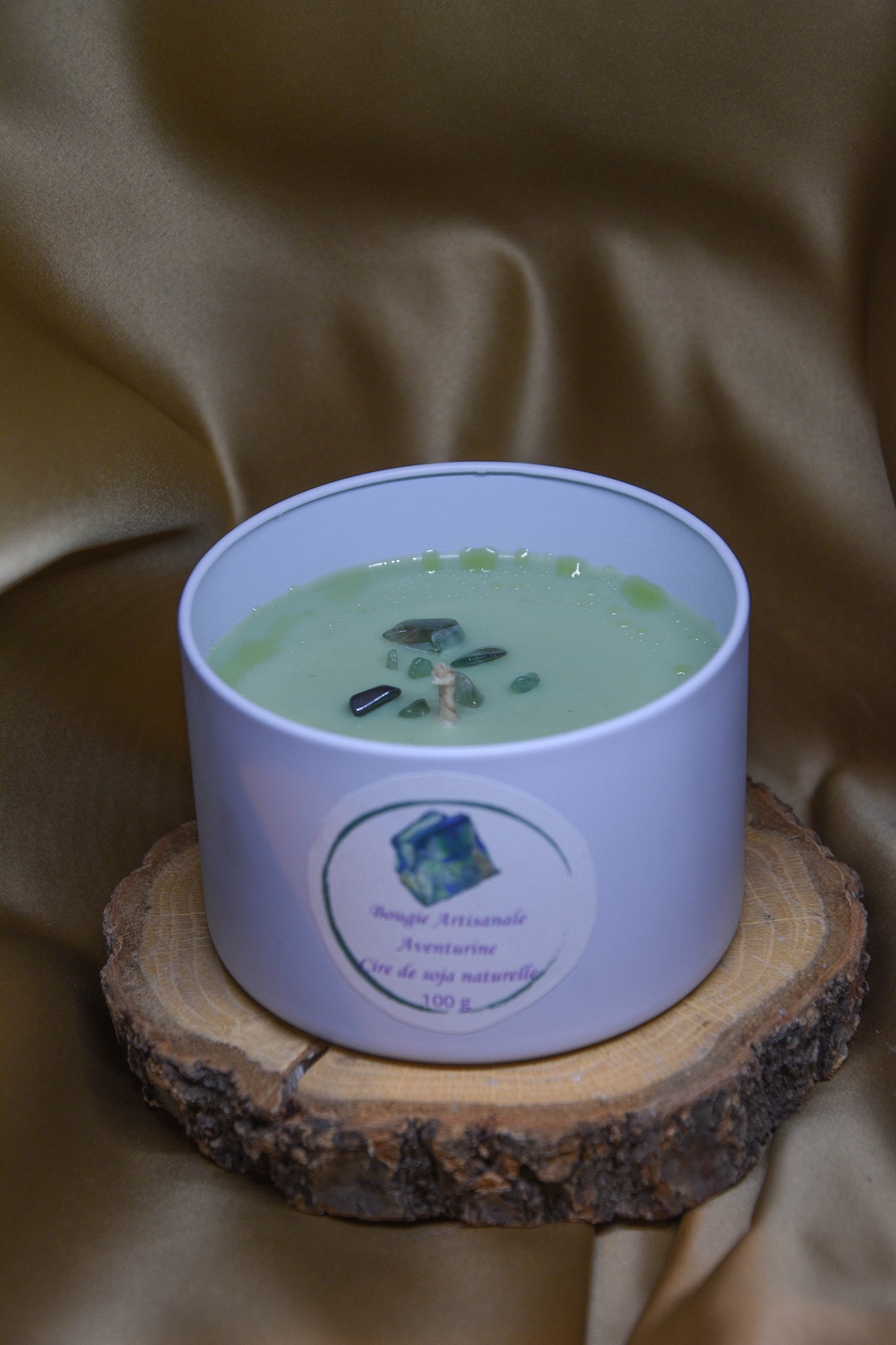 Petites Bougie d'intention litotherapie