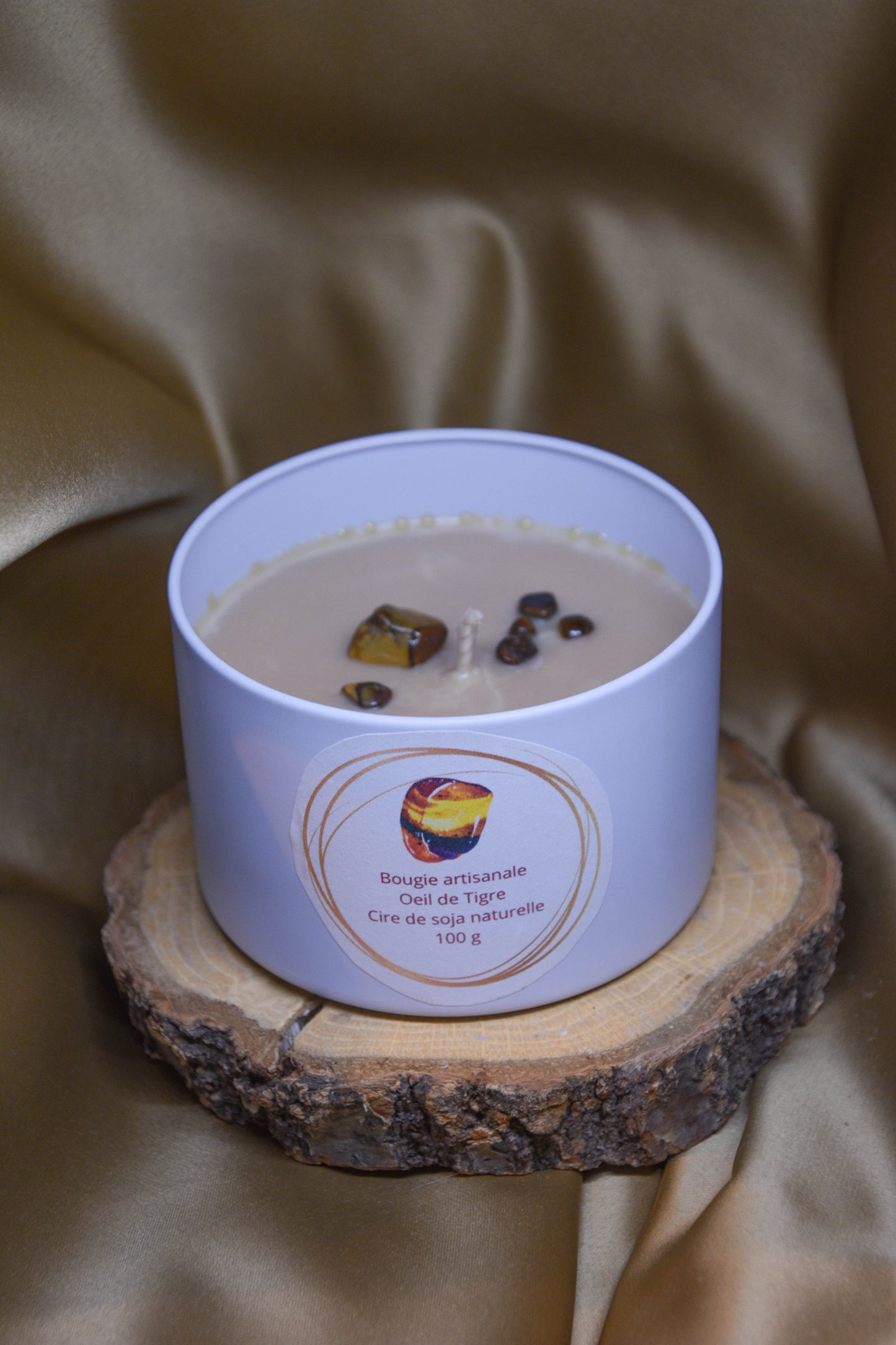 Petites Bougie d'intention litotherapie
