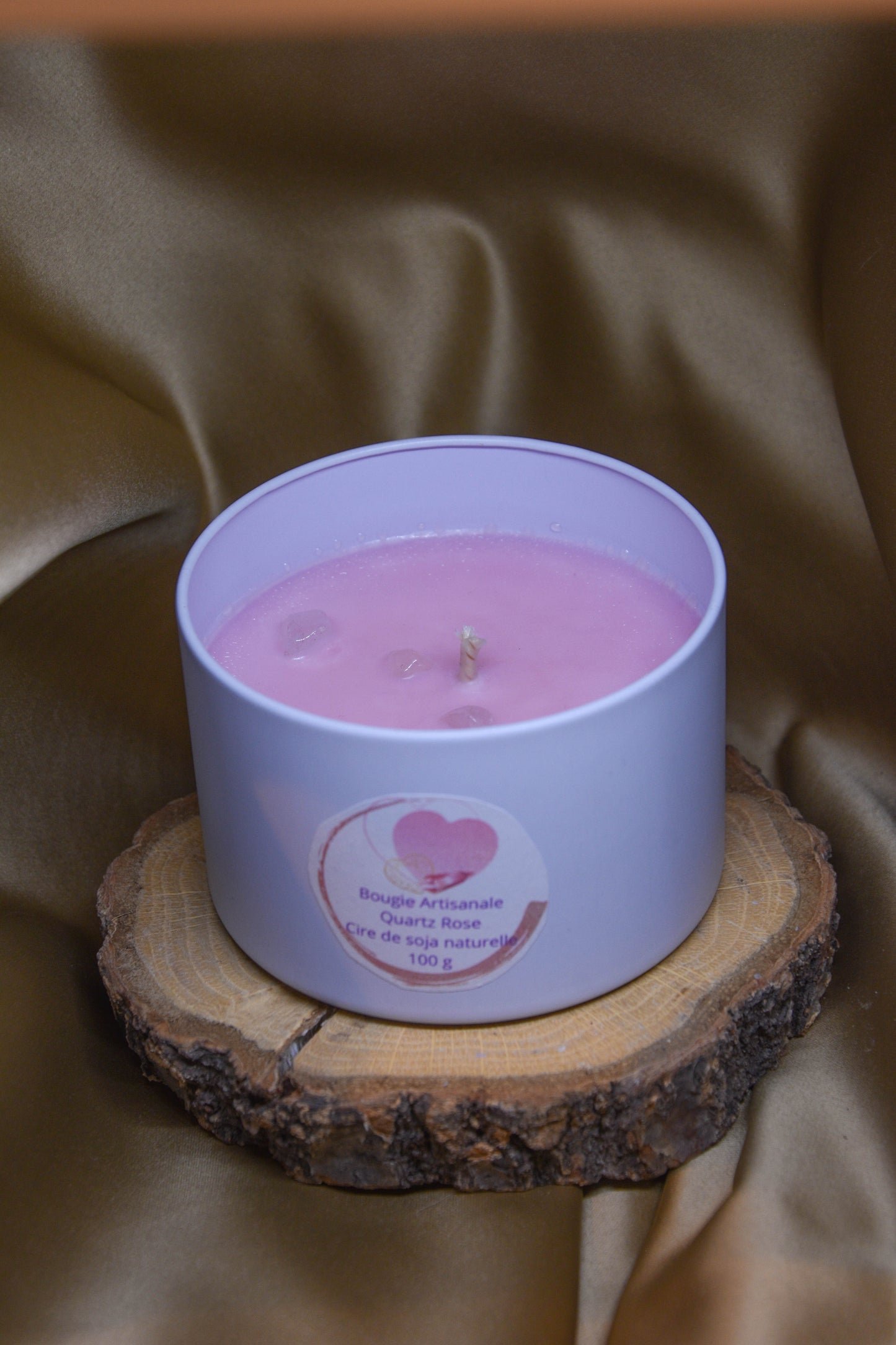 Petites Bougie d'intention litotherapie