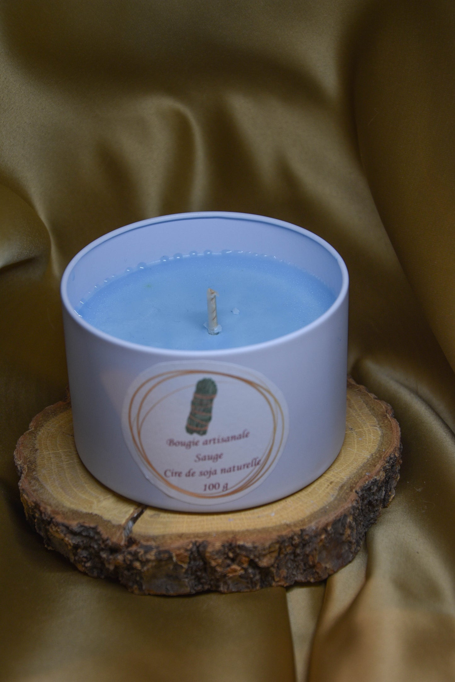 Petites Bougie d'intention litotherapie