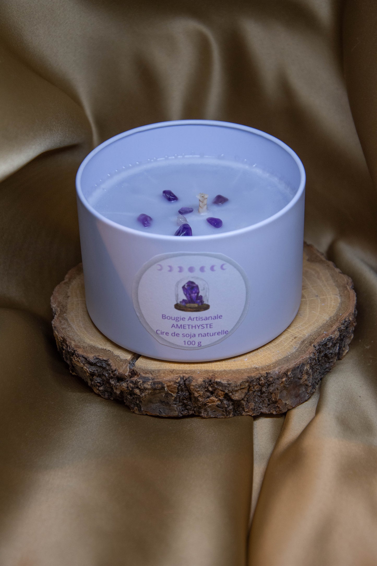 Petites Bougie d'intention Améthyste