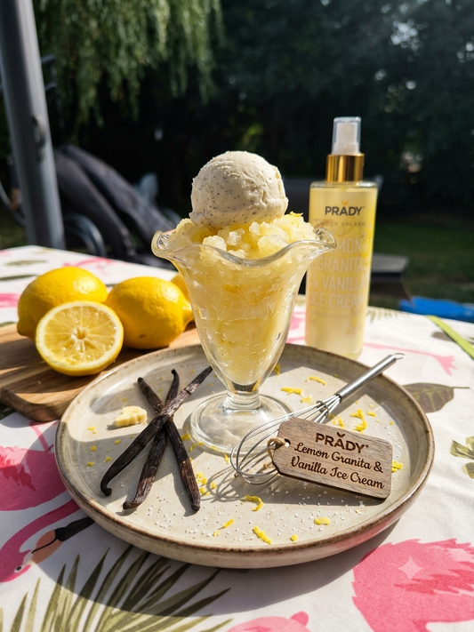 Brumes lemon granita et vanille ice. Cream