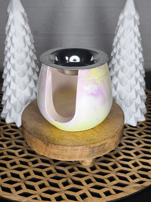 Le New brûleur marbré jaune et violet