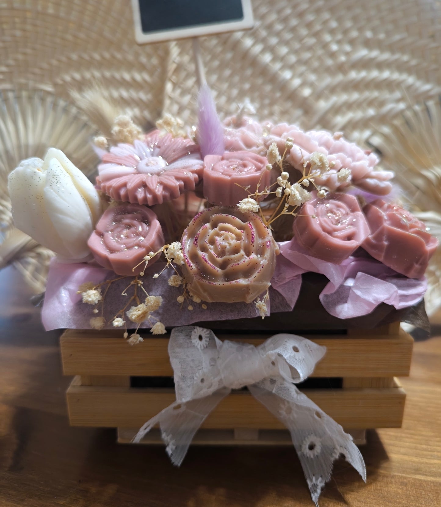 Bouquet Rosée lys blanc