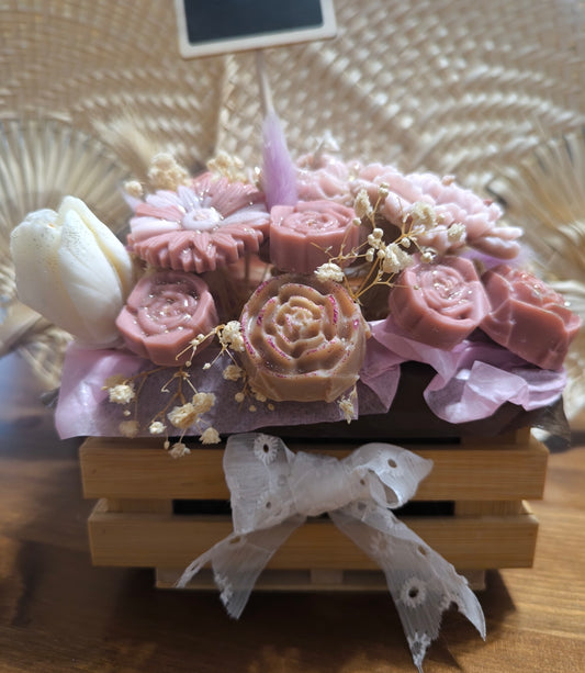 Bouquet Rosée lys blanc