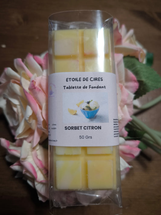 Tablette sorbet citron
