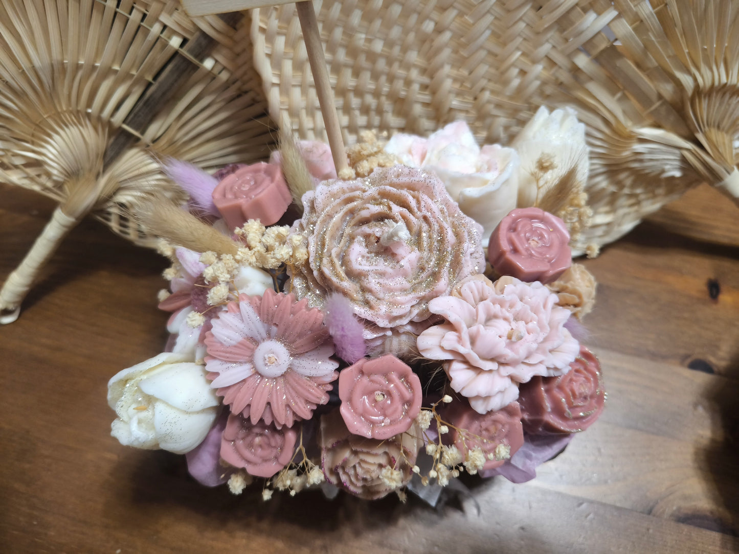 Bouquet Rosée lys blanc
